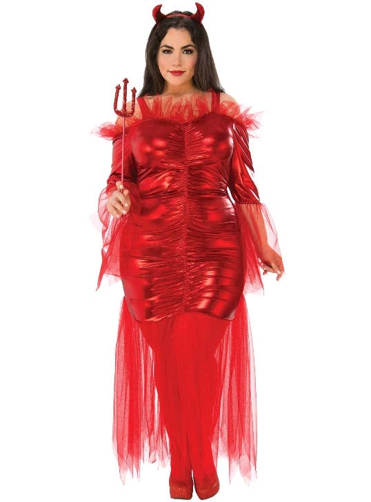 Daringly Devilish Womens Plus Size Halloween Costume