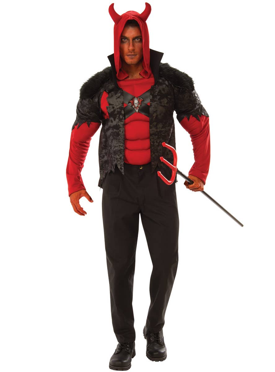 Men's Red and Black Devil Costume