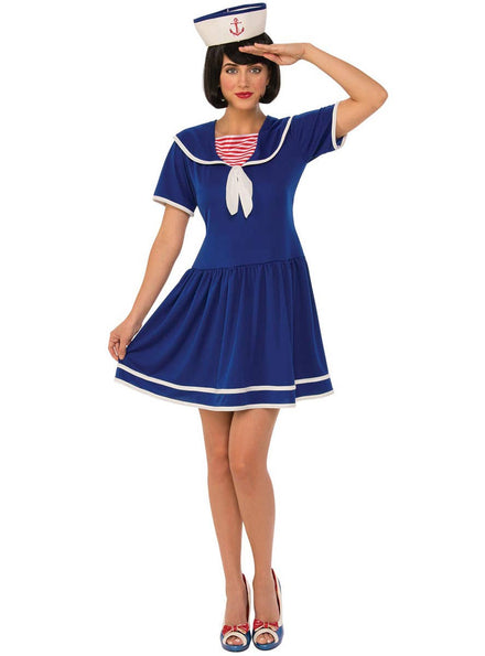 Womens Navy Blue Sailor Costume