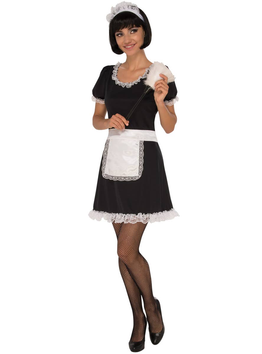 Women's Classic Black and White Sexy French Maid Costume 