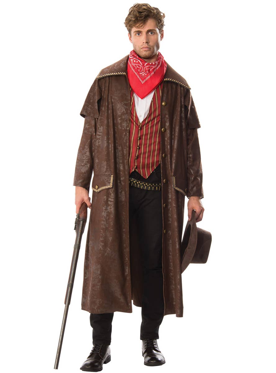 Brown Wild West Cowboy Costume for Men