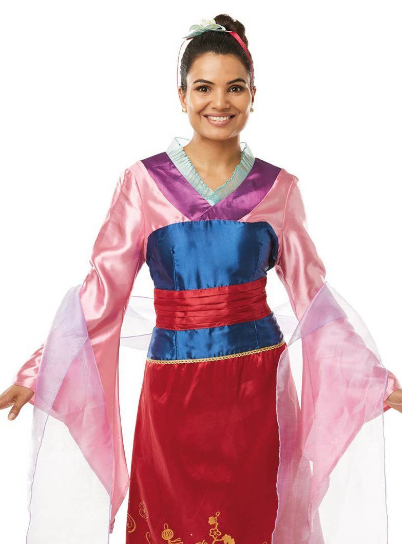 Deluxe Mulan Costume for Women - Close Image
