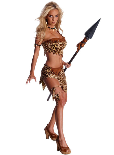 Sexy Jungle Jane Fancy Dress Costume for Women - Main Image