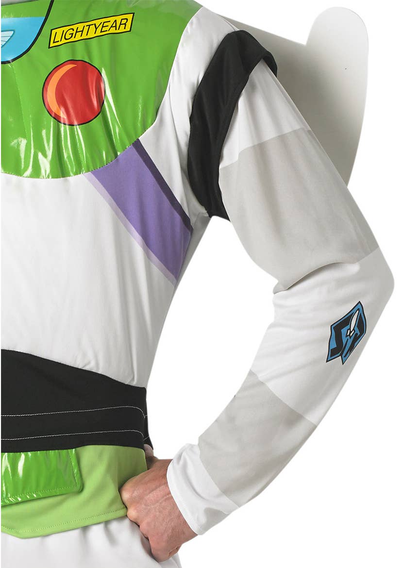 Adult's Toy Story Buzz Light Year Fancy Dress Costume Detail View