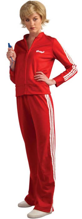 Glee- Sue's Red Track Suit Women's TV Movie Character Costume Alternative Image