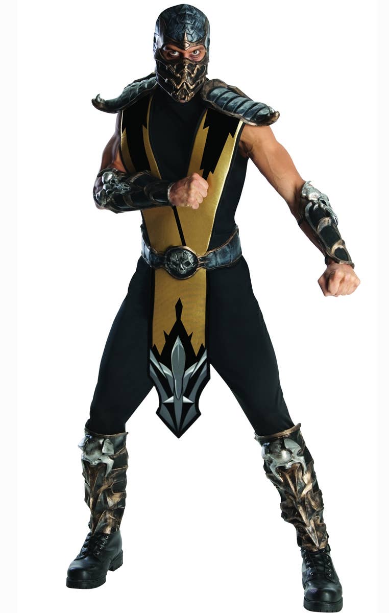 Scorpion Mortal Kombat Men's Gaming Character Costume Main Image
