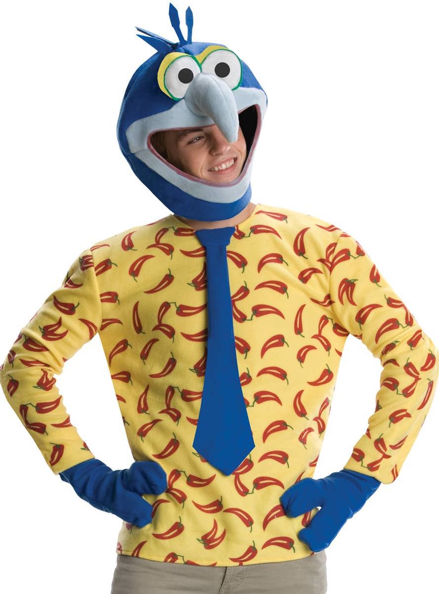 Yellow and Blue Gonzo Costume | Licensed Gonzo Muppets Adults Outfit