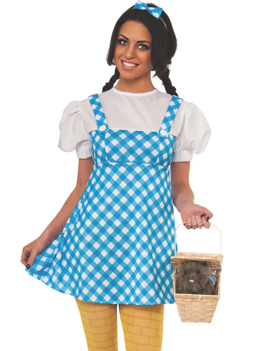 Women's Dorothy Wizard of Oz Fancy Dress Costume Close Image 1