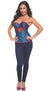 Women's Sexy Supergirl Fishnet Costume Corset Main Image