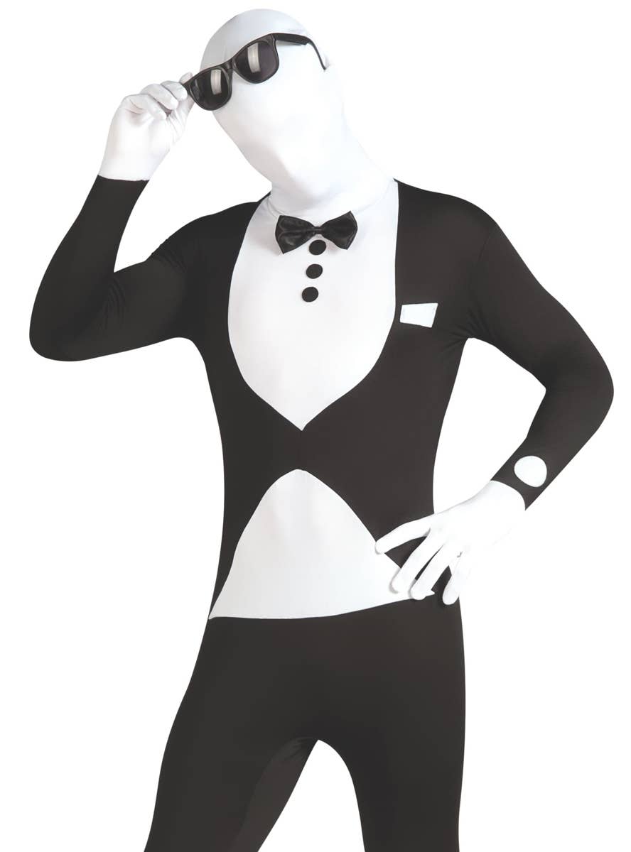 Tuxedo Second Skin Costume for Men - Close Up Image