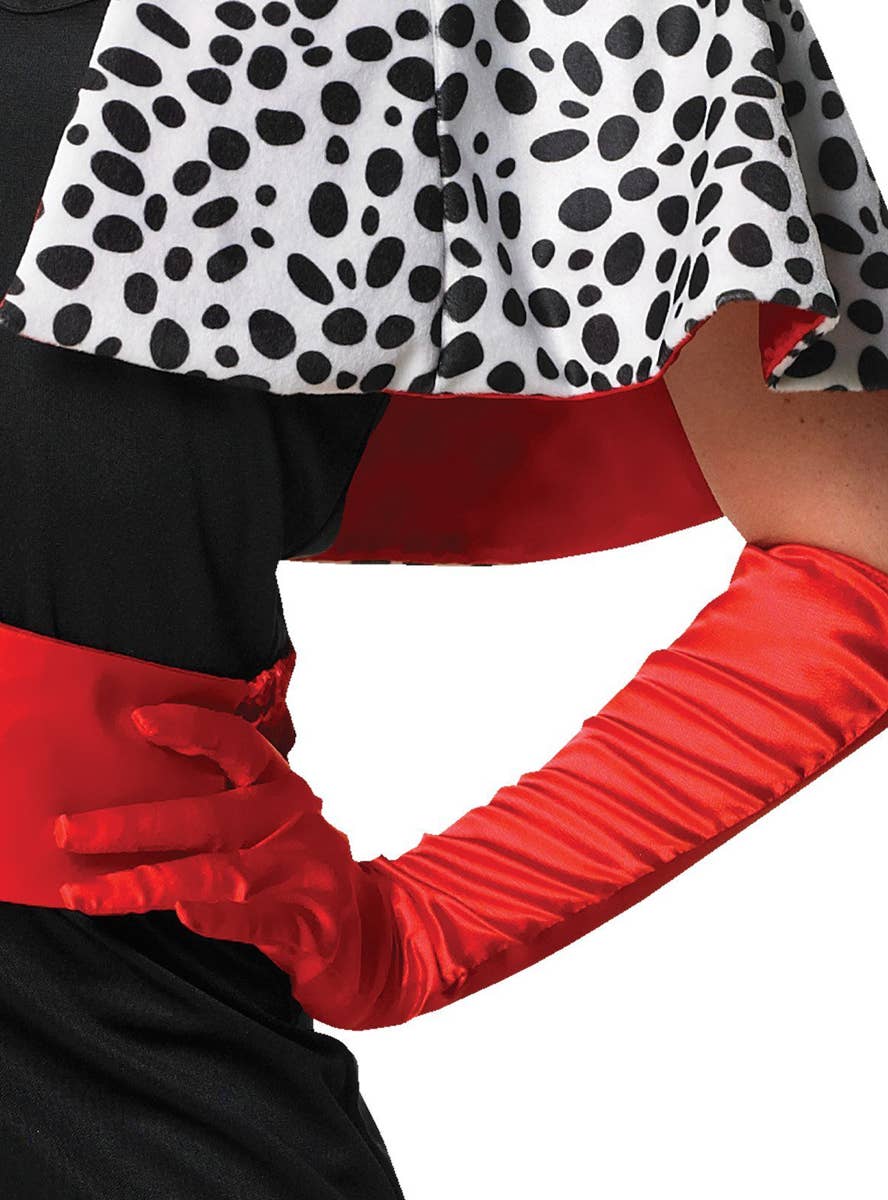 Womens Disney Cruella De Vil Fancy dress Costume - Glove Image
