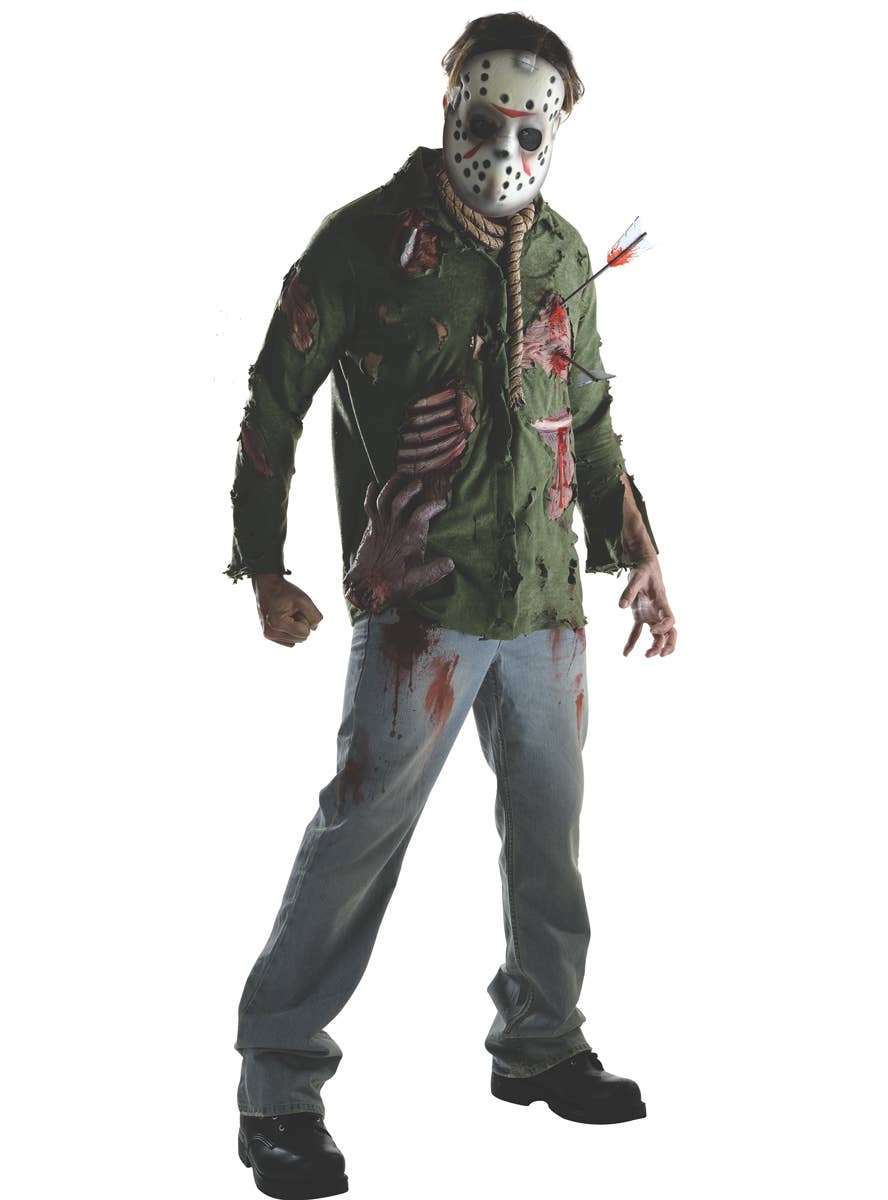 Men's Friday the 13th Jason Voorhees Halloween Costume Main Image