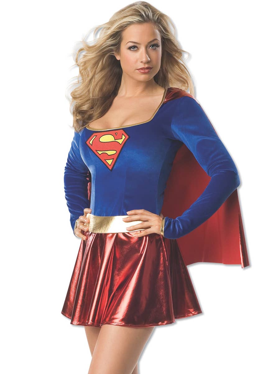 DC Superhero Supergirl Sexy Women's Costume Close Image