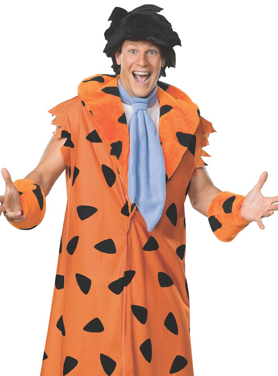 Men's Officially Licensed Oversized Fred Flintstone Costume - Close Image