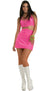 Womens Hot Pink 1960's Go-Go Molly Retro Costume Dress Main Image