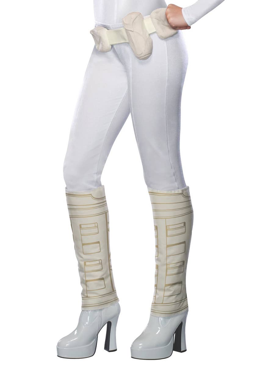 Ppadme Amidala Sexy White Jumpsuit Womens Star Wars Fancy Dress Costume - Pants Image