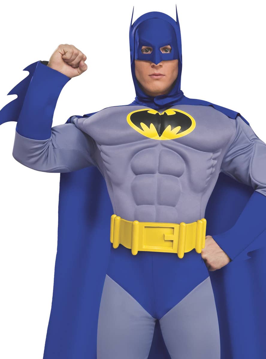 Batman Muscle Chest DC Comics Mens Fancy Dress Costume  Main Image