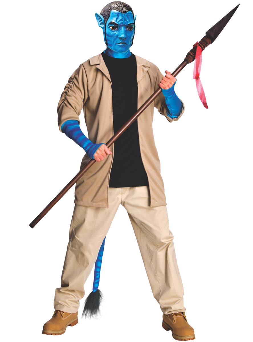 Deluxe Men's Jake Sully Costume Avatar Fancy Dress Costume Main View