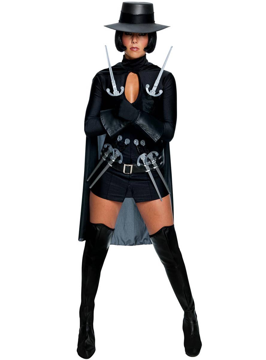 Sexy Black V for Venderra Womens Costume Main Image