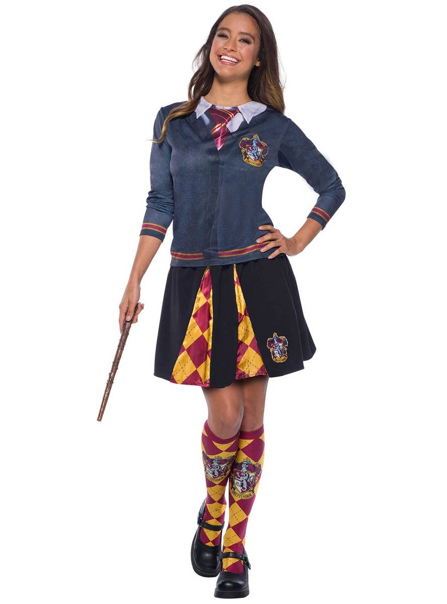 Gryffindor Costume Skirt for Women - Full Image