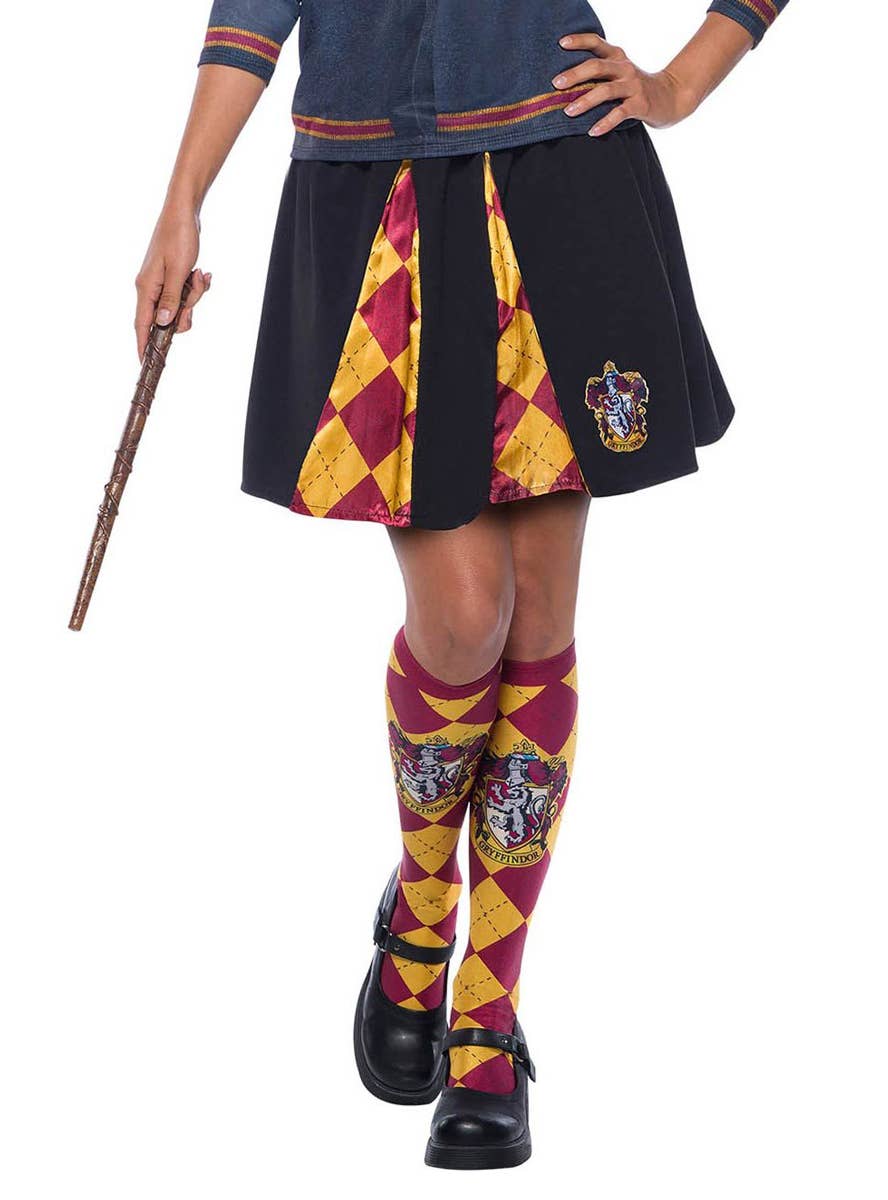 Gryffindor Costume Skirt for Women - Close Image