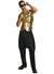 Metallic Gold Men's 90's Rapper Costume Vest