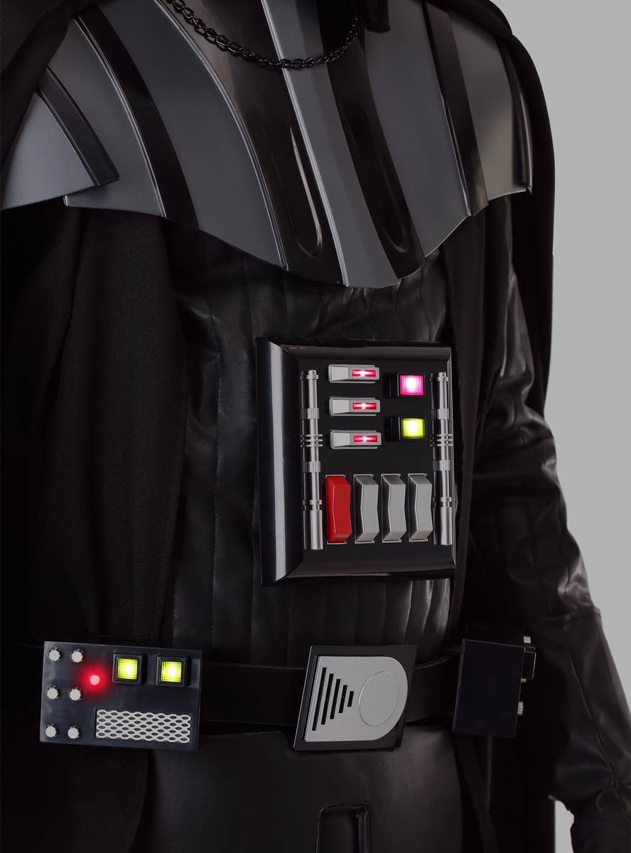 Movie Quality Men's Darth Vader Deluxe Costume -Close Up  View