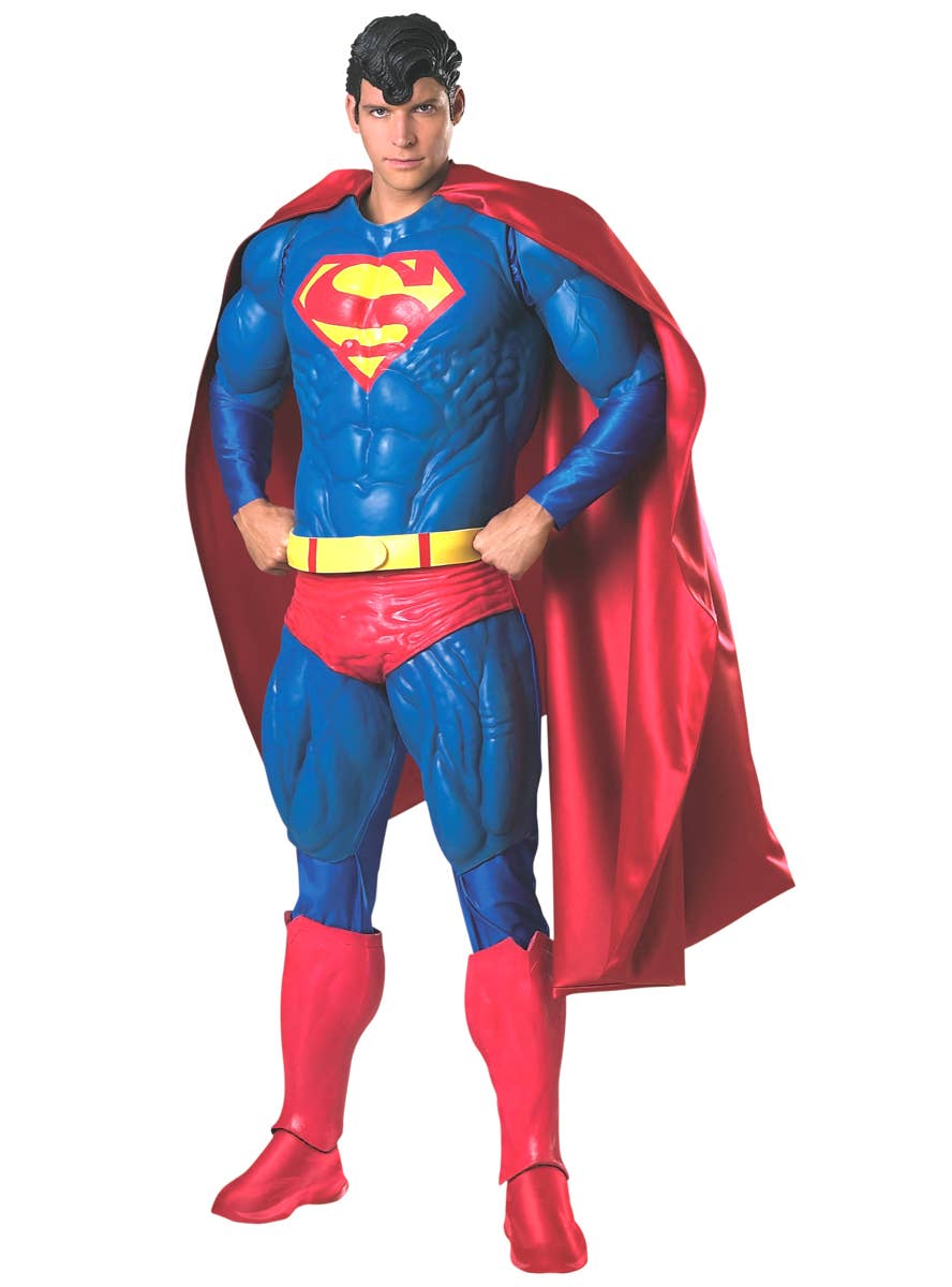 Men's Premium Deluxe Superman Costume- Main Image
