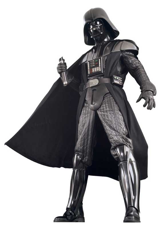 Movie Quality Men's Darth Vader Deluxe Costume Alternave Front View 2 