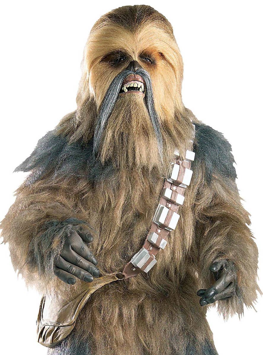 Men's Movie Quality Chewbacca Star Wars Costume - Close Up Image