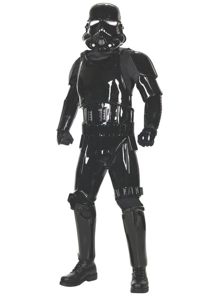 Black Shadow Trooper Men's Supreme Edition Star Wars Stormtrooper Costume - Main Image