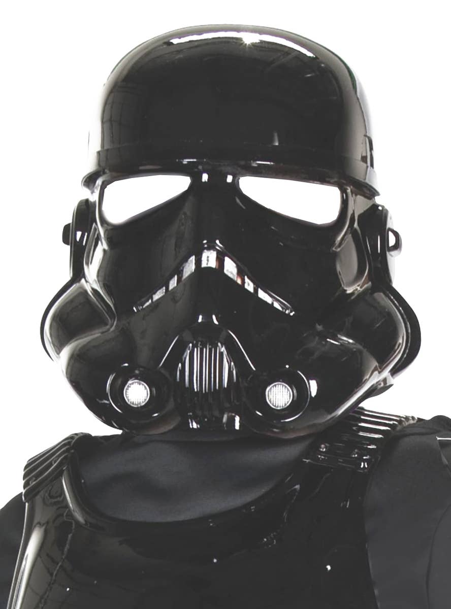 Black Shadow Trooper Men's Supreme Edition Star Wars Stormtrooper Costume - Close Image 2