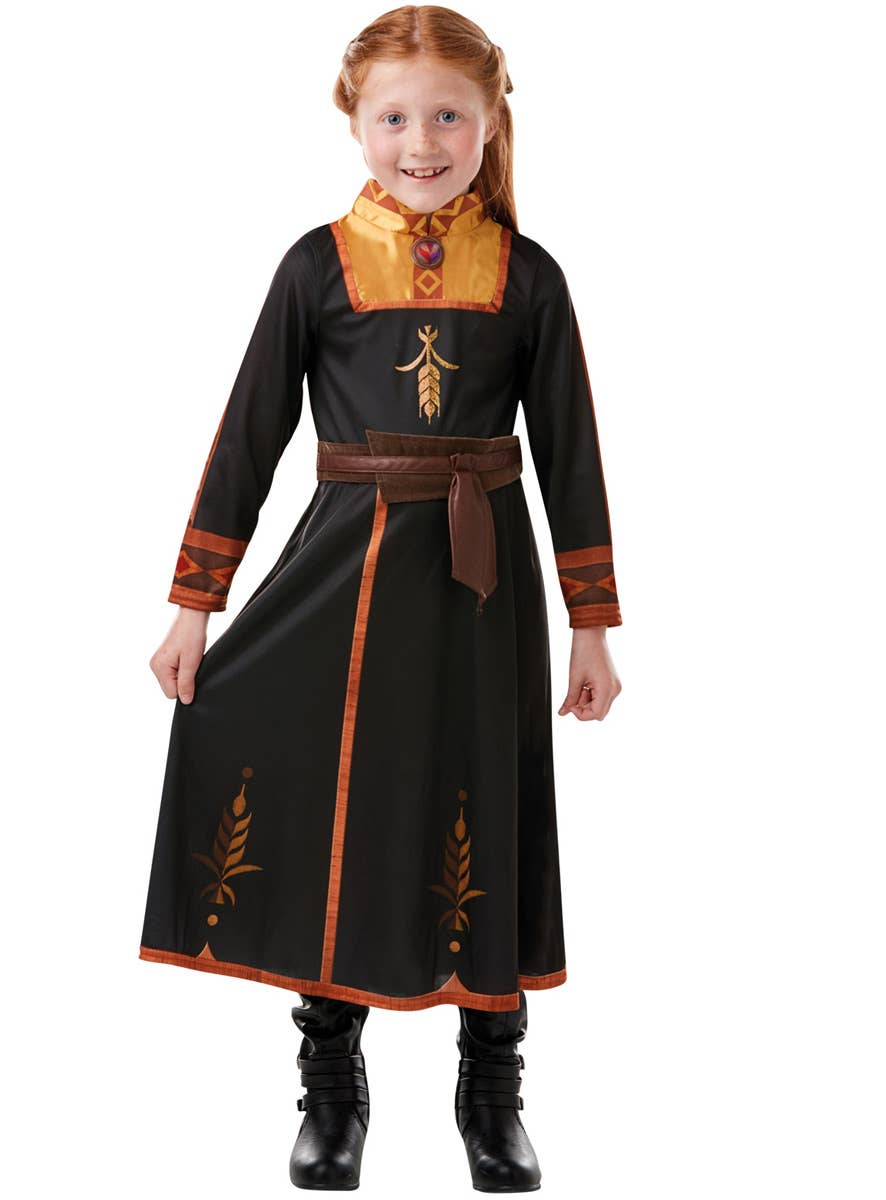 Girls Classic Frozen 2 Anna Travelling Costume Front Image