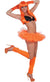 Forum Novelties Womens Neon Orange 1980's Costume Tutu view 1