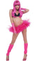 Forum Novelties Womens Neon Pink 1980's Costume Tutu view 1