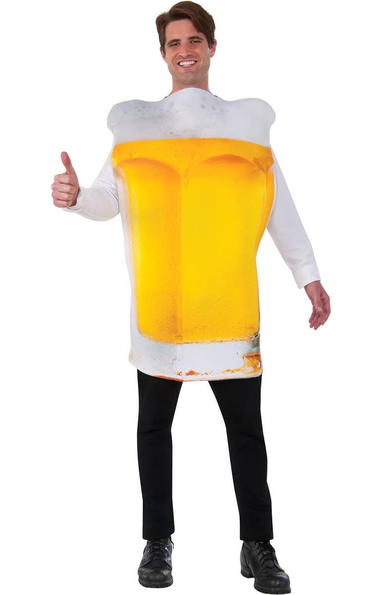 Funny Adult's Brewmaster Giant Beer Stein Oktoberfest Costume Main Image