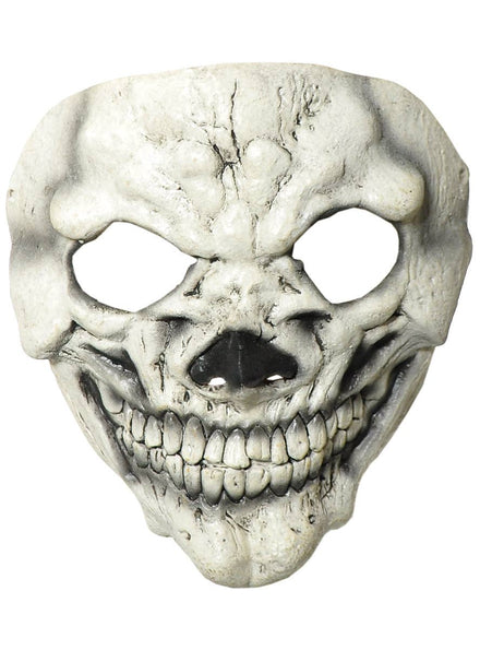 Image of Smiling Creepy Skull Latex Halloween Mask - Main Image