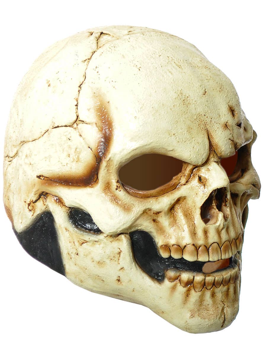 Image of Bonejangles Full Head Skeleton Latex Halloween Mask - Side Image