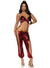Image of front of Ruby Desert Princess Women's Sexy Red Jasmine Costume