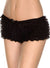 Image of Ruffled Black Lace Womens Costume Shorts