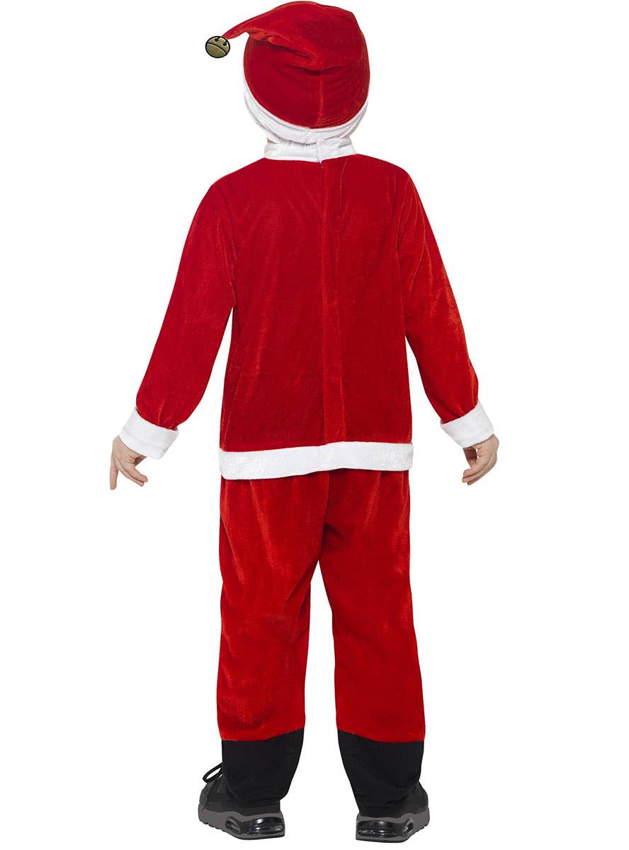 Image of Santa Cutie Toddler Boys Christmas Costume - Back View