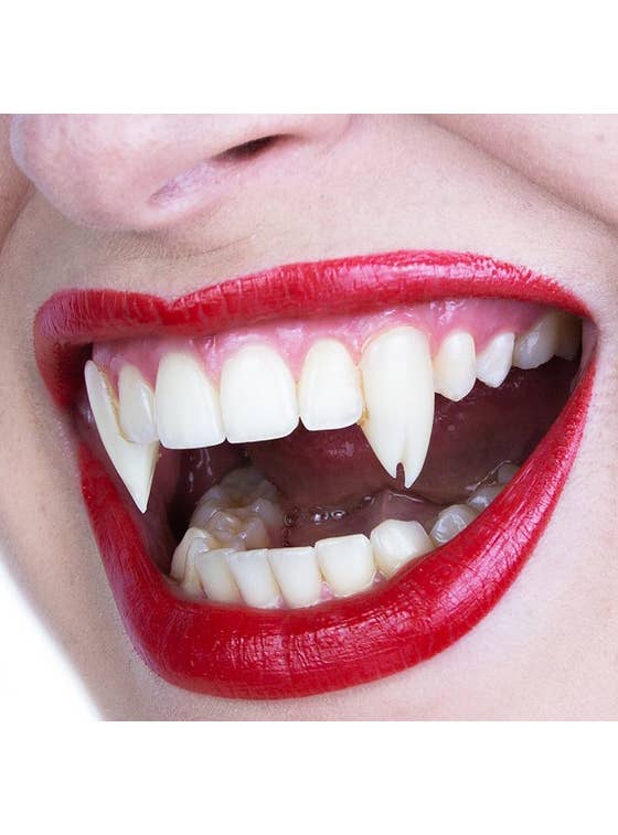 Image of Custom Fit Vampire Viper Split Fangs Costume Teeth - Alternative View