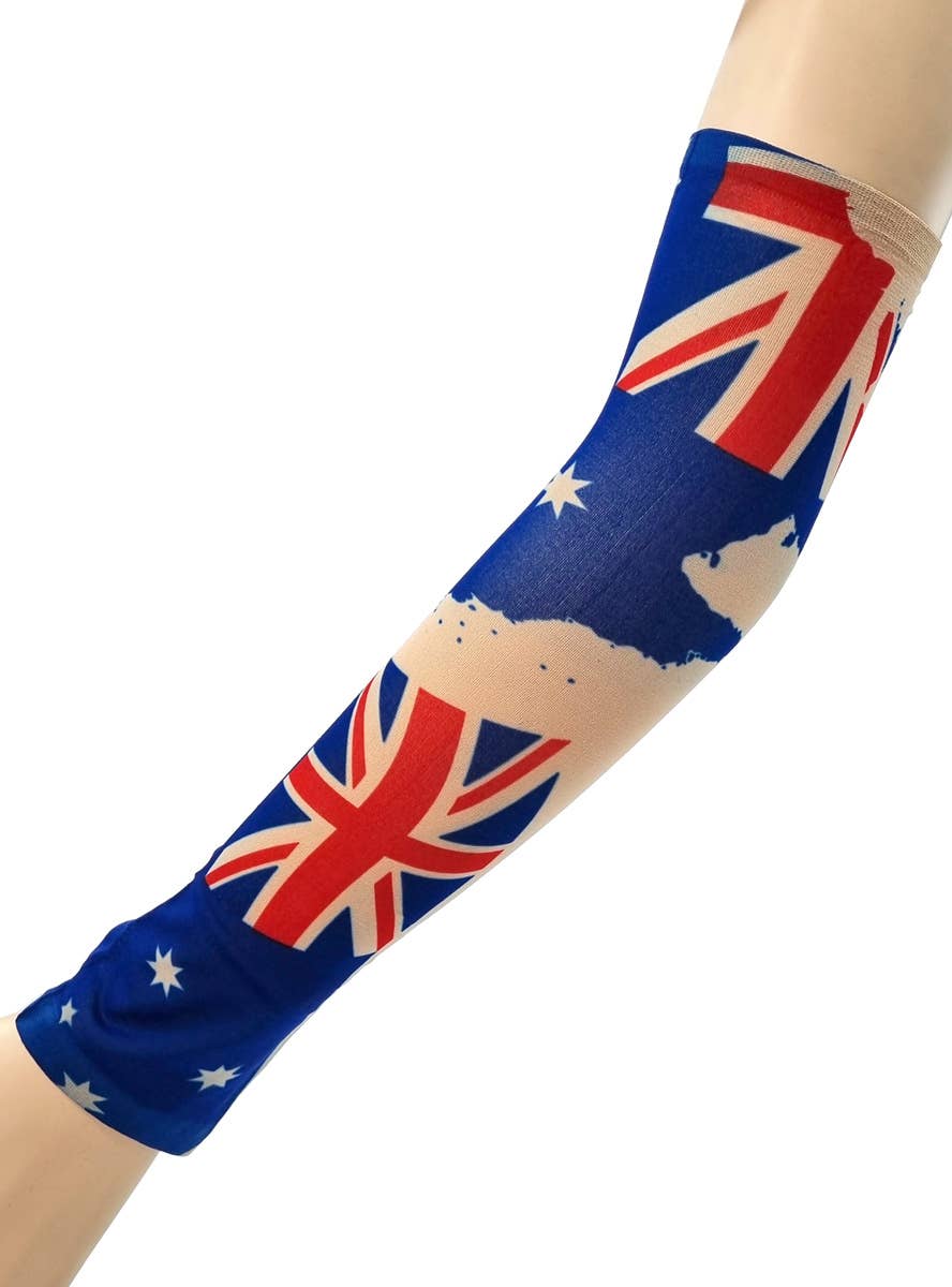 Image of Australia Day Aussie Flag Novelty Tattoo Sleeve - Main Image