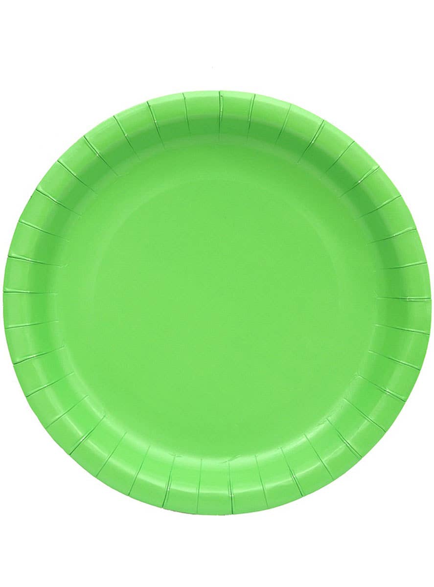 Image of Shamrock Green 20 Pack 23cm Round Paper Plates