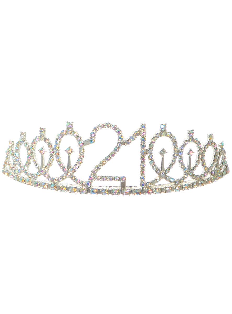 Image of Sparkly Black Finally 21 Birthday Party Sash and Tiara - Crown Image