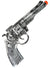 Image of Plastic Silver Revolver Toy Costume Gun