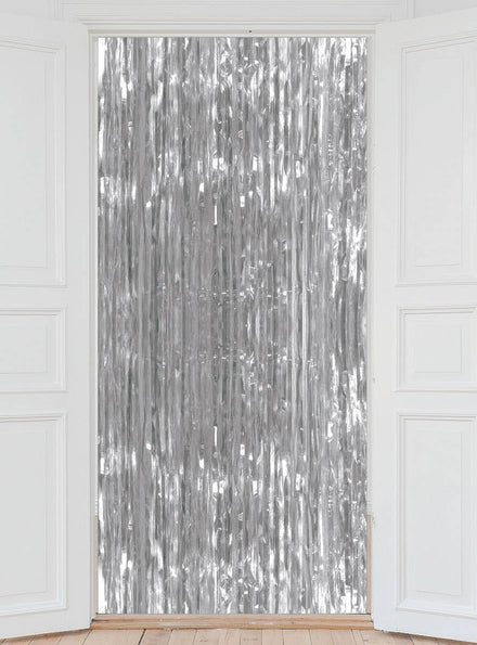 Image of Silver Foil Tassel 2m x 90cm Backdrop Decoration