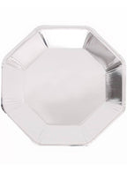 Image of Silver Foil 12 Pack 23cm Paper Plates