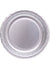 Image of Metallic Silver 12 Pack 18cm Round Paper Plates