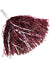 Image of Single Burgundy Tinsel Pom Pom Costume Accessory